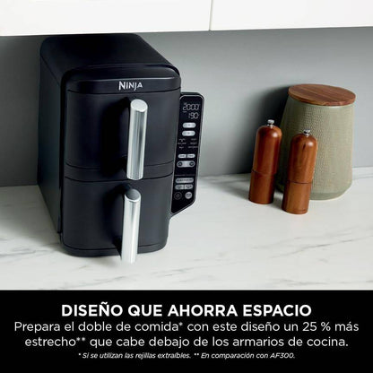 Fritadeira Air Fryer (Sem Óleo) Ninja SL300EU Double Stack 7.6L 2470W Preta