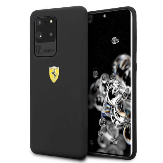 Ferrari Hardcase FESSIHCS69BK S20 Ultra G988 black/black Silicone_0