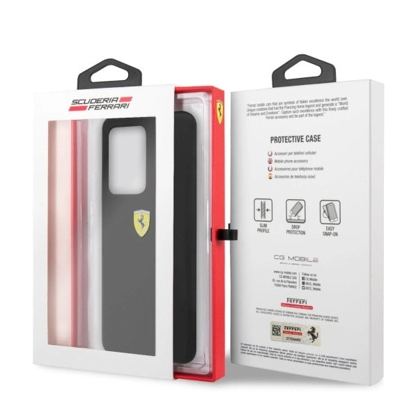 Ferrari Hardcase FESSIHCS69BK S20 Ultra G988 black/black Silicone_6