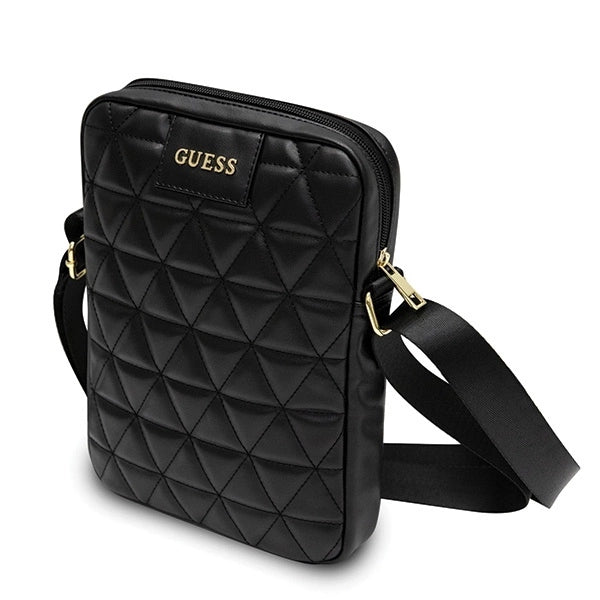 Guess Torba GUTB10QLBK 10" czarna/black Quilted Tablet Bag_1