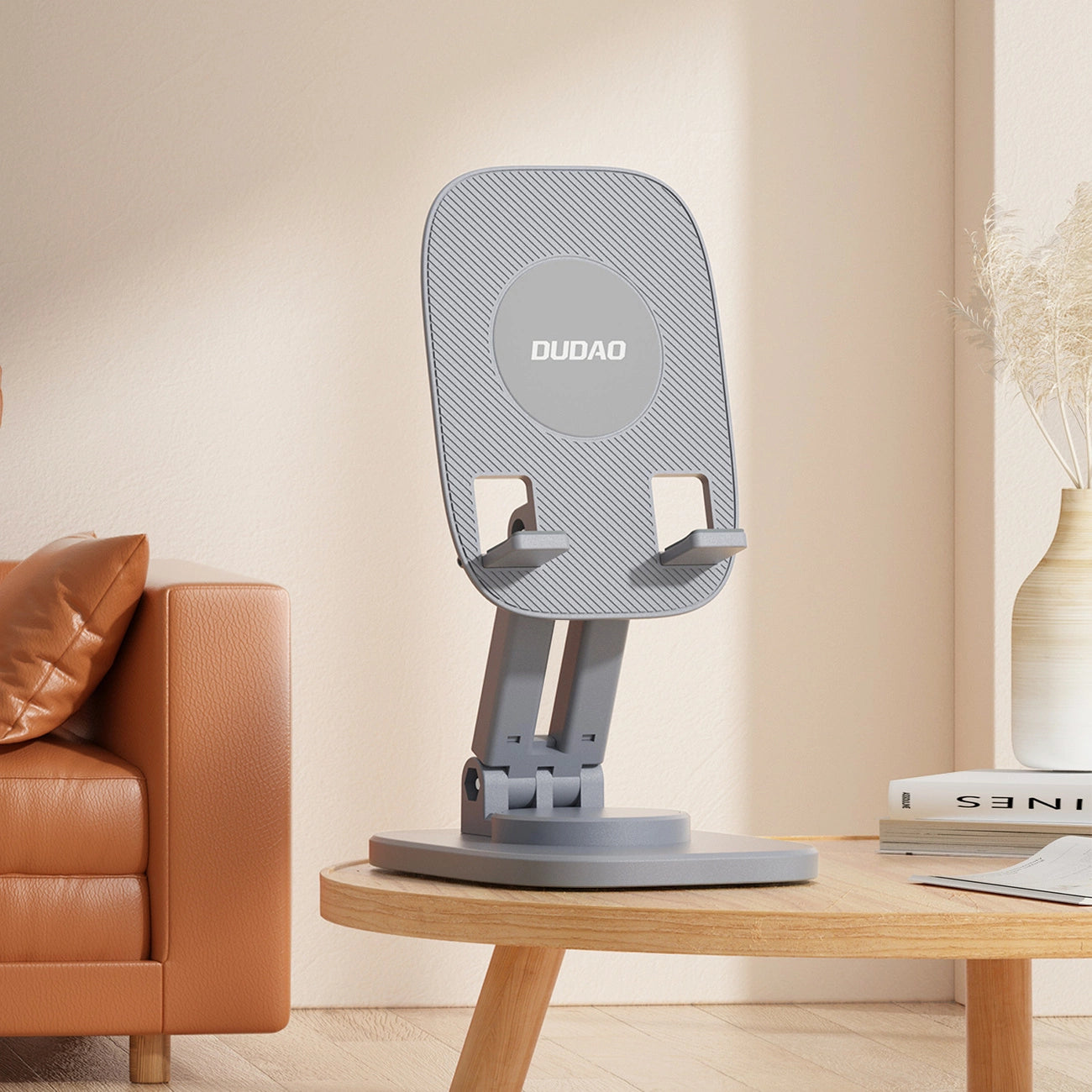 Dudao desk telescopic stand foldable stand for phone tablet gray (F5XS)_7