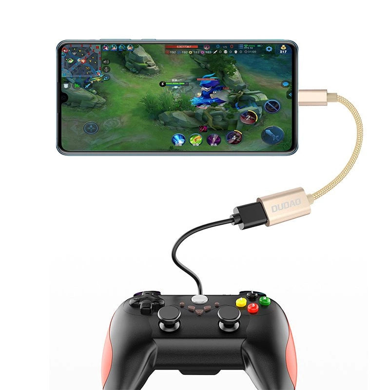 Dudao adapter cable OTG USB 2.0 to USB Type C gray (L15T)_2