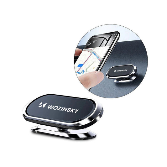 Wozinsky Self-adhesive Magnetic 360 Car Dashboard Mount Silver (WMH-06)_0