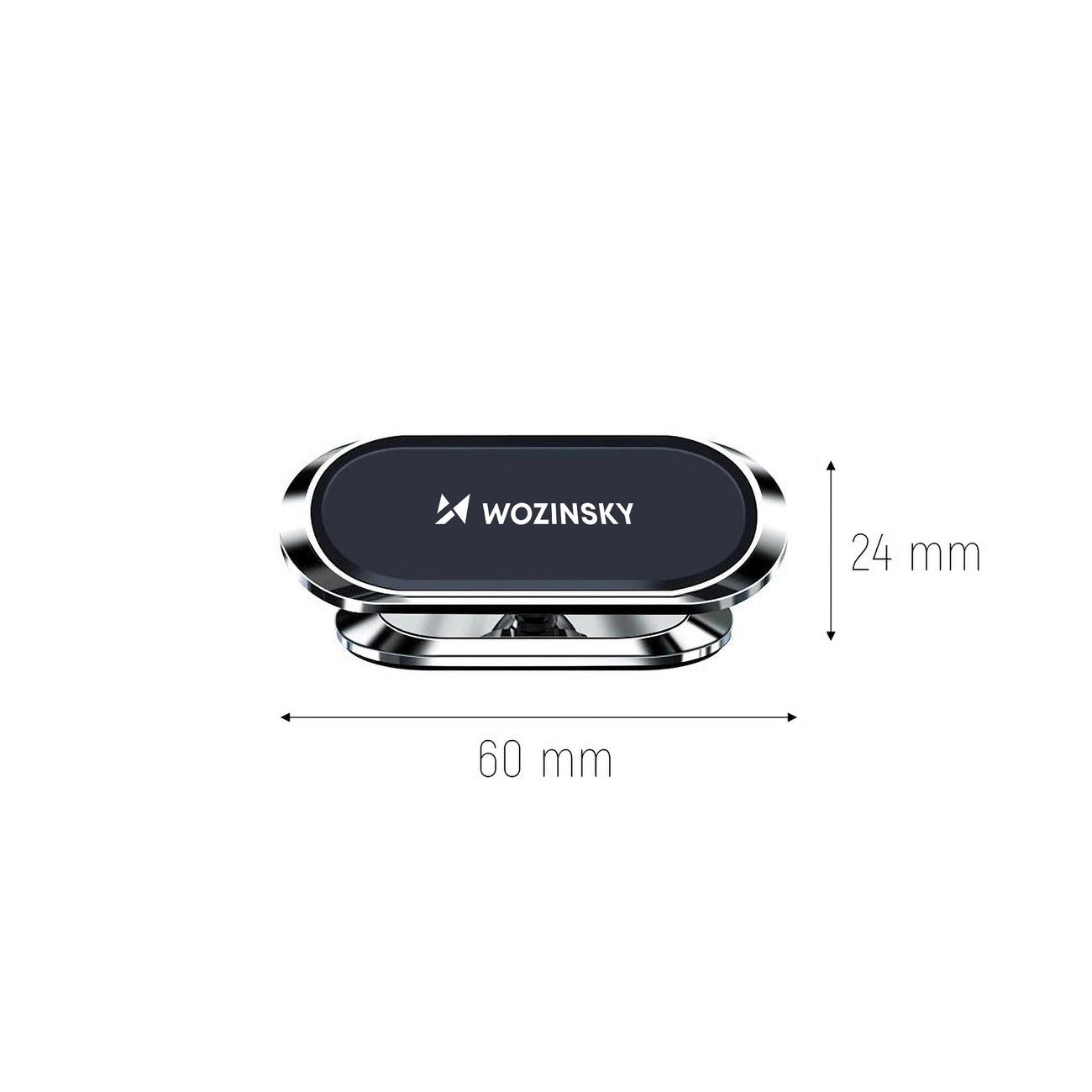 Wozinsky Self-adhesive Magnetic 360 Car Dashboard Mount Silver (WMH-06)_13