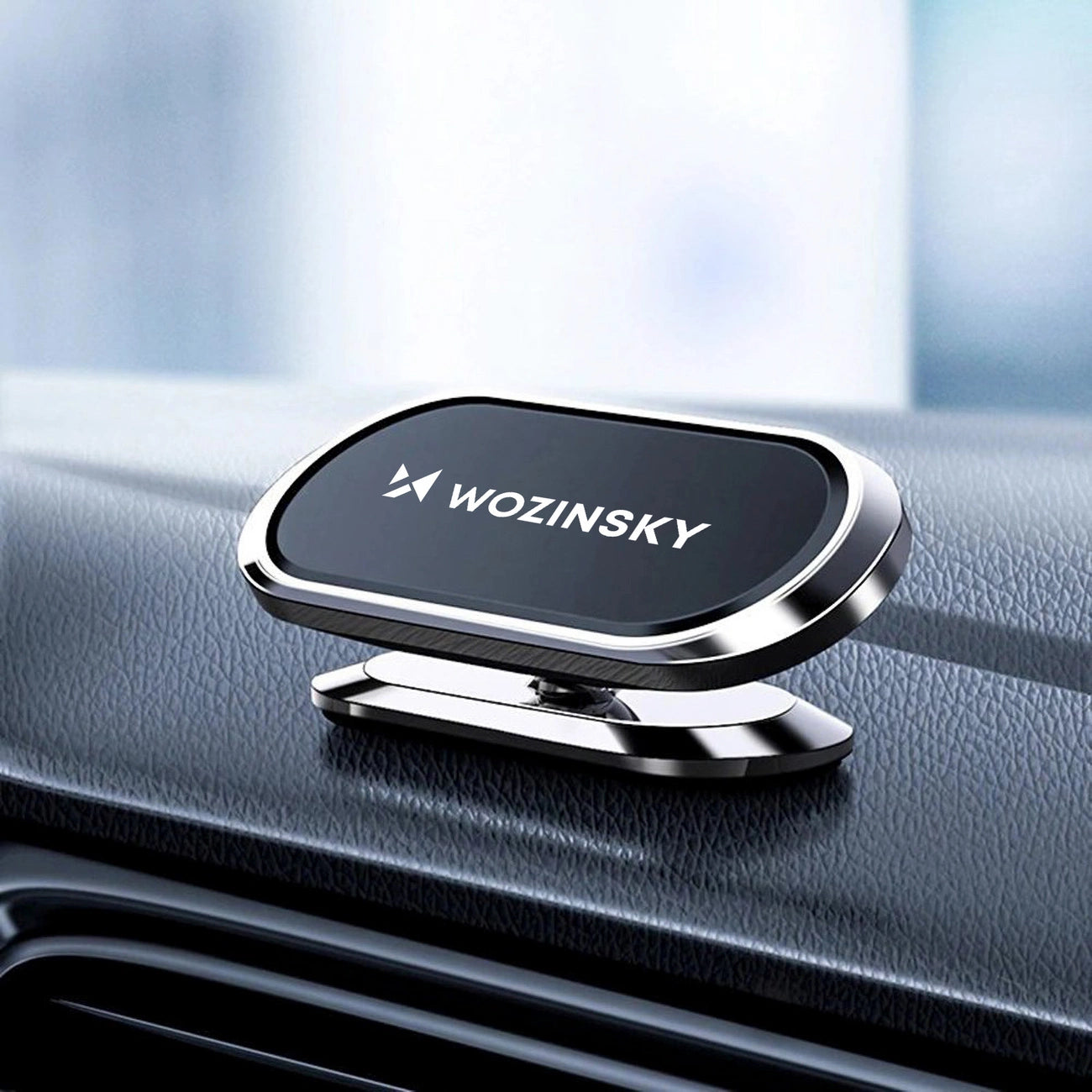 Wozinsky Self-adhesive Magnetic 360 Car Dashboard Mount Silver (WMH-06)_1