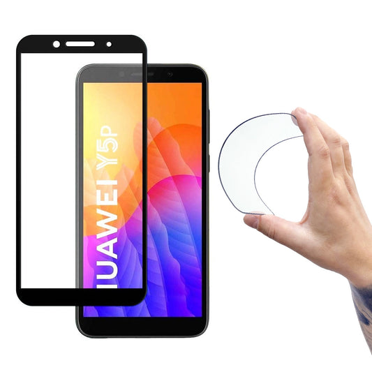 Wozinsky Full Cover Flexi Nano Glass Hybrid Screen Protector with frame for Huawei Y5p black_0