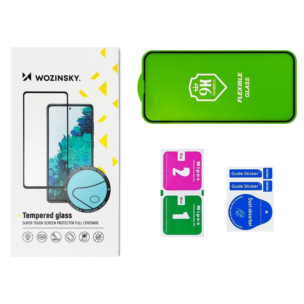 Wozinsky Full Cover Flexi Nano Glass Hybrid Screen Protector with frame for Huawei Y6p black_5