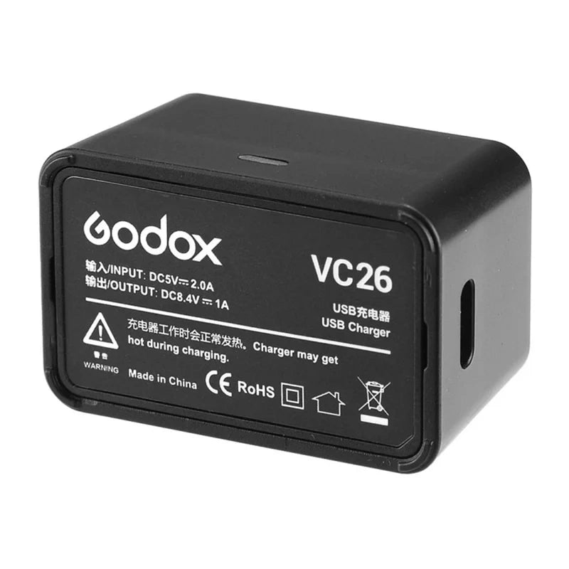 Carregador USB Godox VC26 / Preto_1