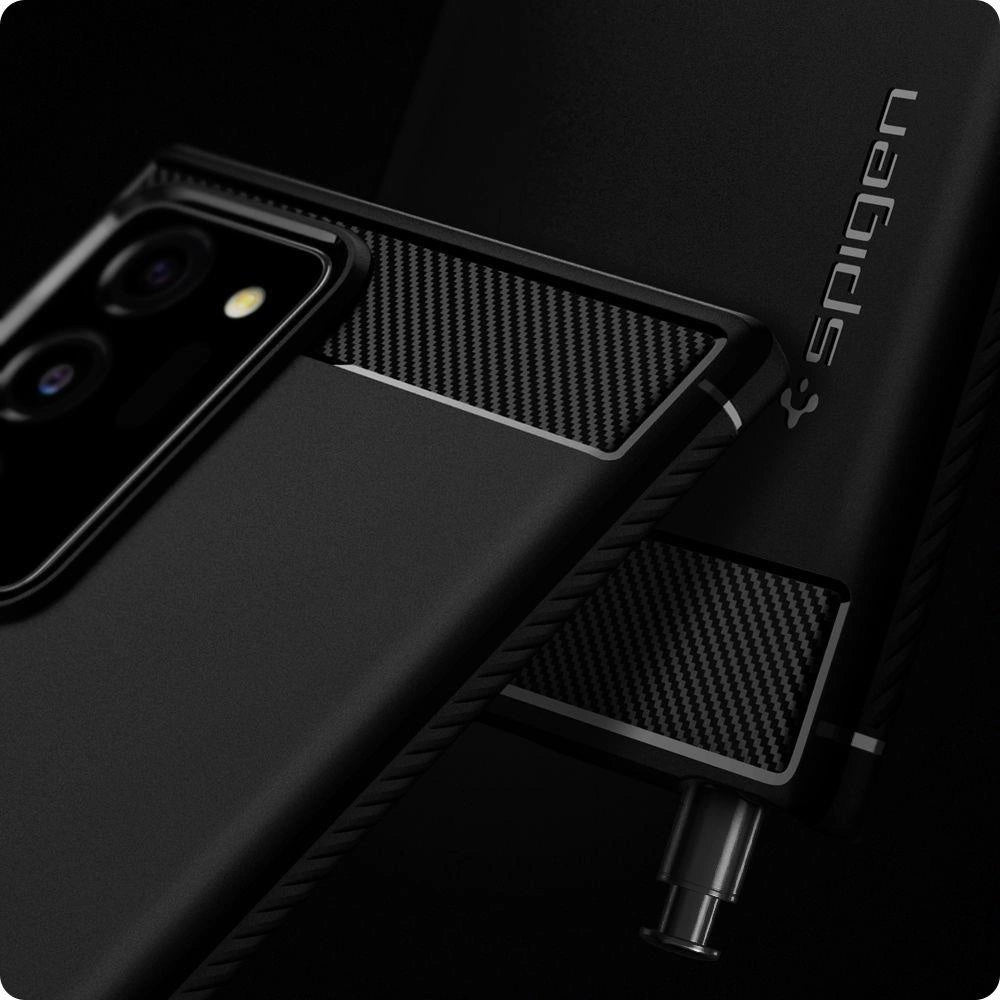 Spigen Rugged Armor Case for Samsung Galaxy Note 20 Ultra - Matte Black_9