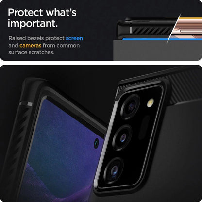 Spigen Rugged Armor Case for Samsung Galaxy Note 20 Ultra - Matte Black_11