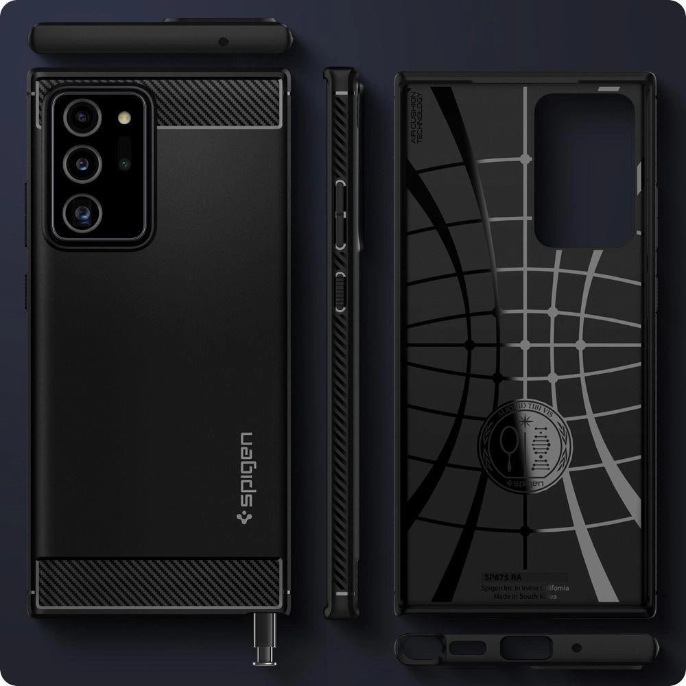 Spigen Rugged Armor Case for Samsung Galaxy Note 20 Ultra - Matte Black_1