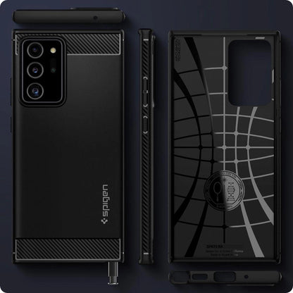 Spigen Rugged Armor Case for Samsung Galaxy Note 20 Ultra - Matte Black_1