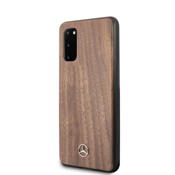 Mercedes MEHCS62VWOLB S20 G980 hard case brązowy/brown Wood Line Walnut_1