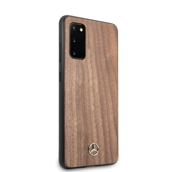 Mercedes MEHCS62VWOLB S20 G980 hard case brązowy/brown Wood Line Walnut_4