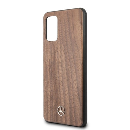 Mercedes MEHCS67VWOLB S20+ G985 hard case brązowy/brown Wood Line Walnut_2