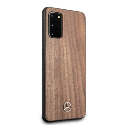 Mercedes MEHCS67VWOLB S20+ G985 hard case brązowy/brown Wood Line Walnut_4