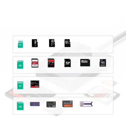 Ugreen CR125 30231 SD / micro SD / CF / MS memory card reader with USB 3.0 cable 0.5m - black_7