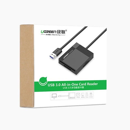 Ugreen CR125 30231 SD / micro SD / CF / MS memory card reader with USB 3.0 cable 0.5m - black_4