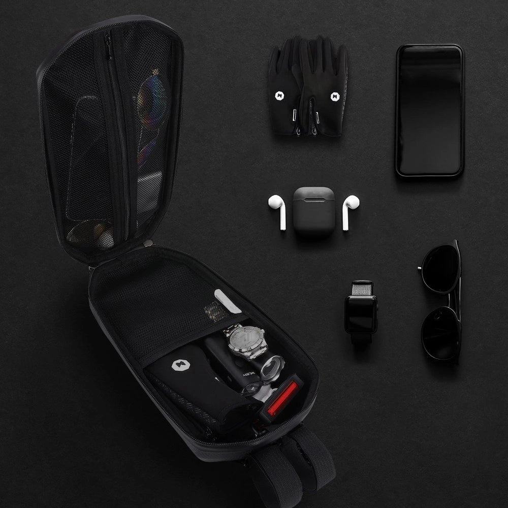 Wozinsky waterproof scooter handlebar bag 4l handlebar bag black (WSB2BK)_16