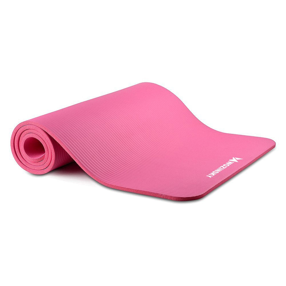 Wozinsky exercise mat 181 x 63 x 0.9 cm thick gymnastic yoga mat pink_2