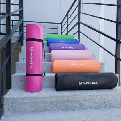 Wozinsky exercise mat 181 x 63 x 0.9 cm thick gymnastic yoga mat pink_12