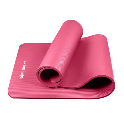 Wozinsky exercise mat 181 x 63 x 0.9 cm thick gymnastic yoga mat pink_3