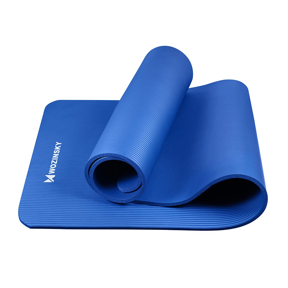 Wozinsky exercise mat 181 x 63 x 0.9 cm thick gymnastic yoga mat blue_3