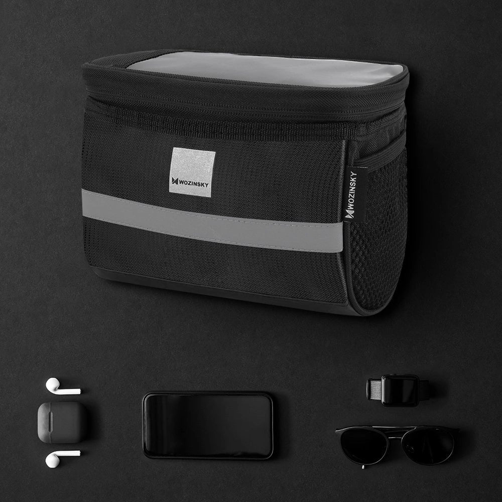 Wozinsky bike handlebar bag with phone case 2l black (WBB12BK)_1