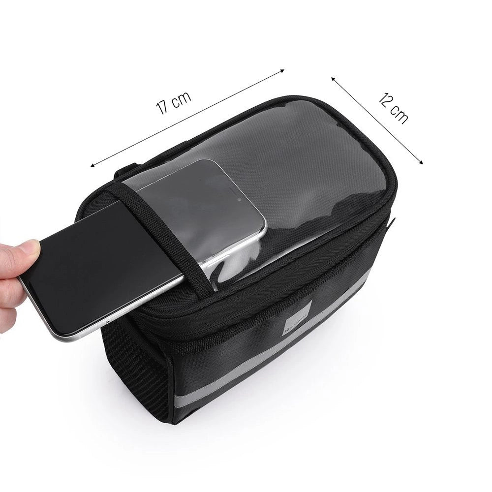 Wozinsky bike handlebar bag with phone case 2l black (WBB12BK)_3