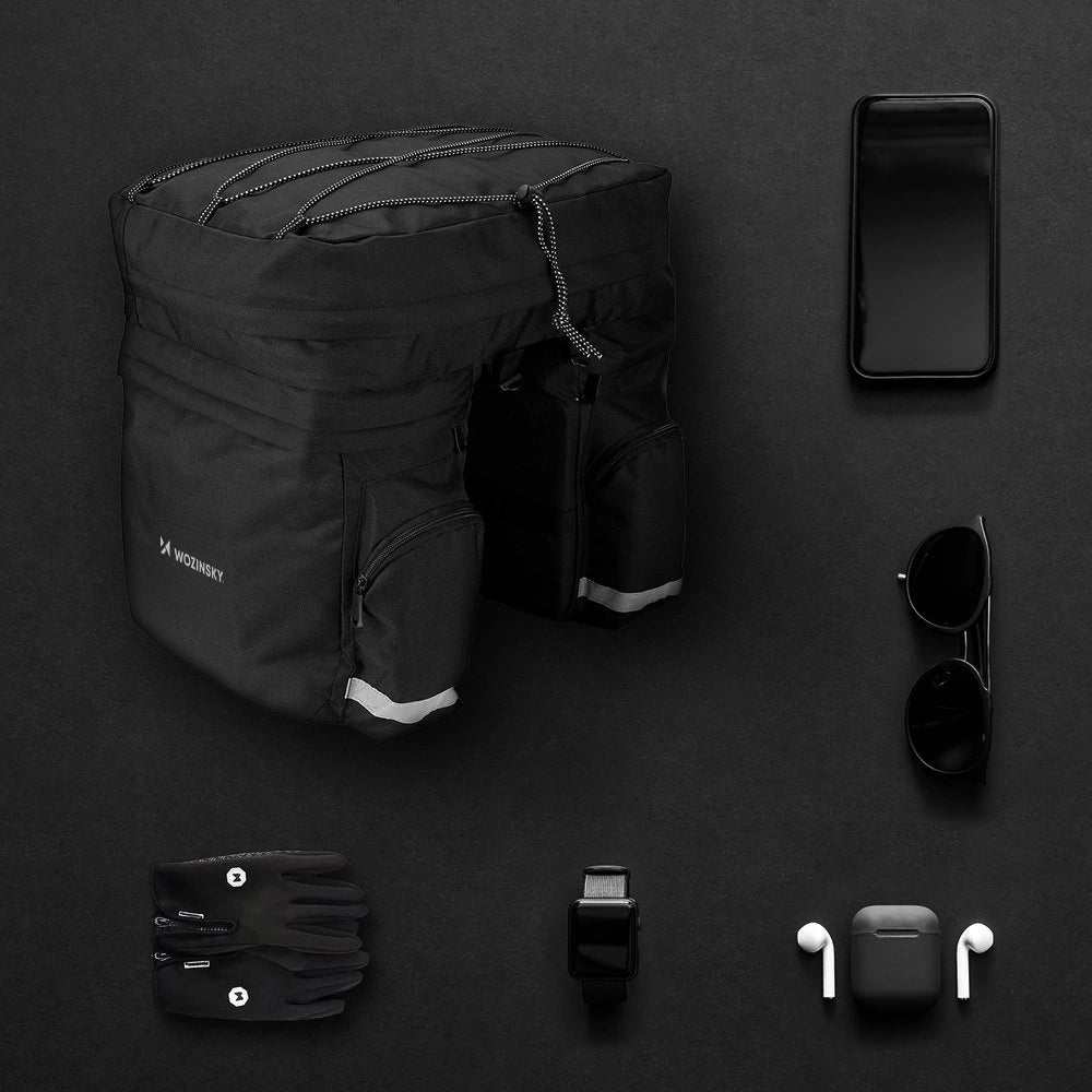 Wozinsky spacious bike bag 60 l for the trunk (rain cover included) black (WBB13BK)_12