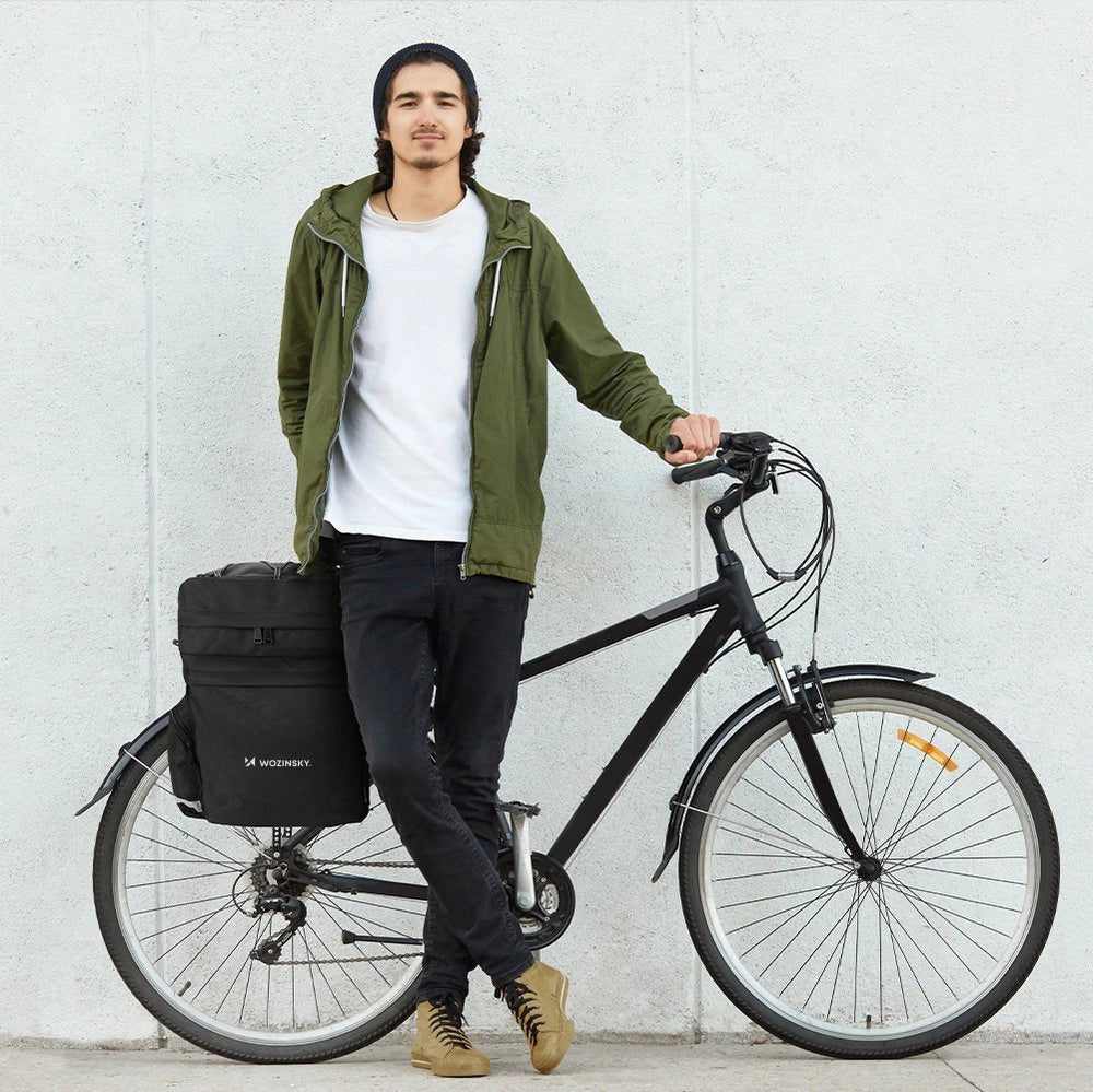Wozinsky spacious bike bag 60 l for the trunk (rain cover included) black (WBB13BK)_13