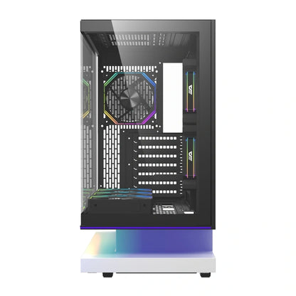 DarkFlash F1 ATX  Computer Case + 6 Fans (White)_12
