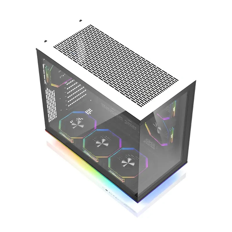 DarkFlash F1 ATX  Computer Case + 6 Fans (White)_15