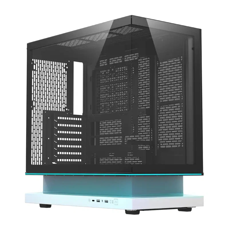 DarkFlash F1 ATX  Computer Case + 6 Fans (White)_1