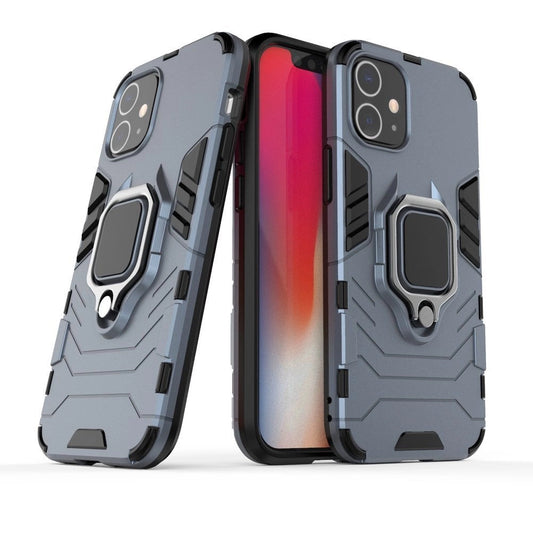 Ring Armor Case Kickstand Tough Rugged Cover for iPhone 12 mini blue_0
