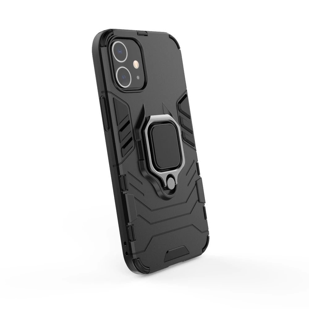 Ring Armor Case Kickstand Tough Rugged Cover for iPhone 12 mini blue_7