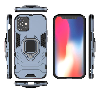 Ring Armor Case Kickstand Tough Rugged Cover for iPhone 12 mini blue_3