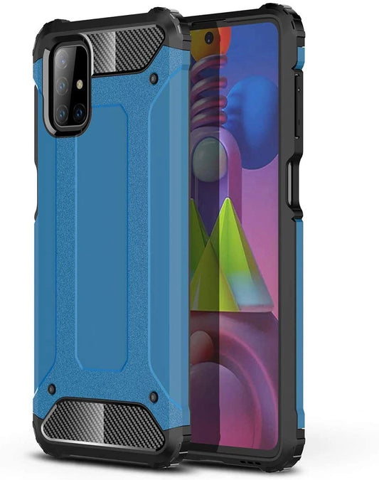 Hybrid Armor Case Tough Rugged Cover for Samsung Galaxy M51 blue_0