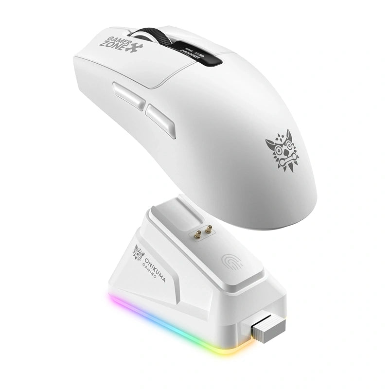 ONIKUMA DM10 Wireless Mouse (White)_0
