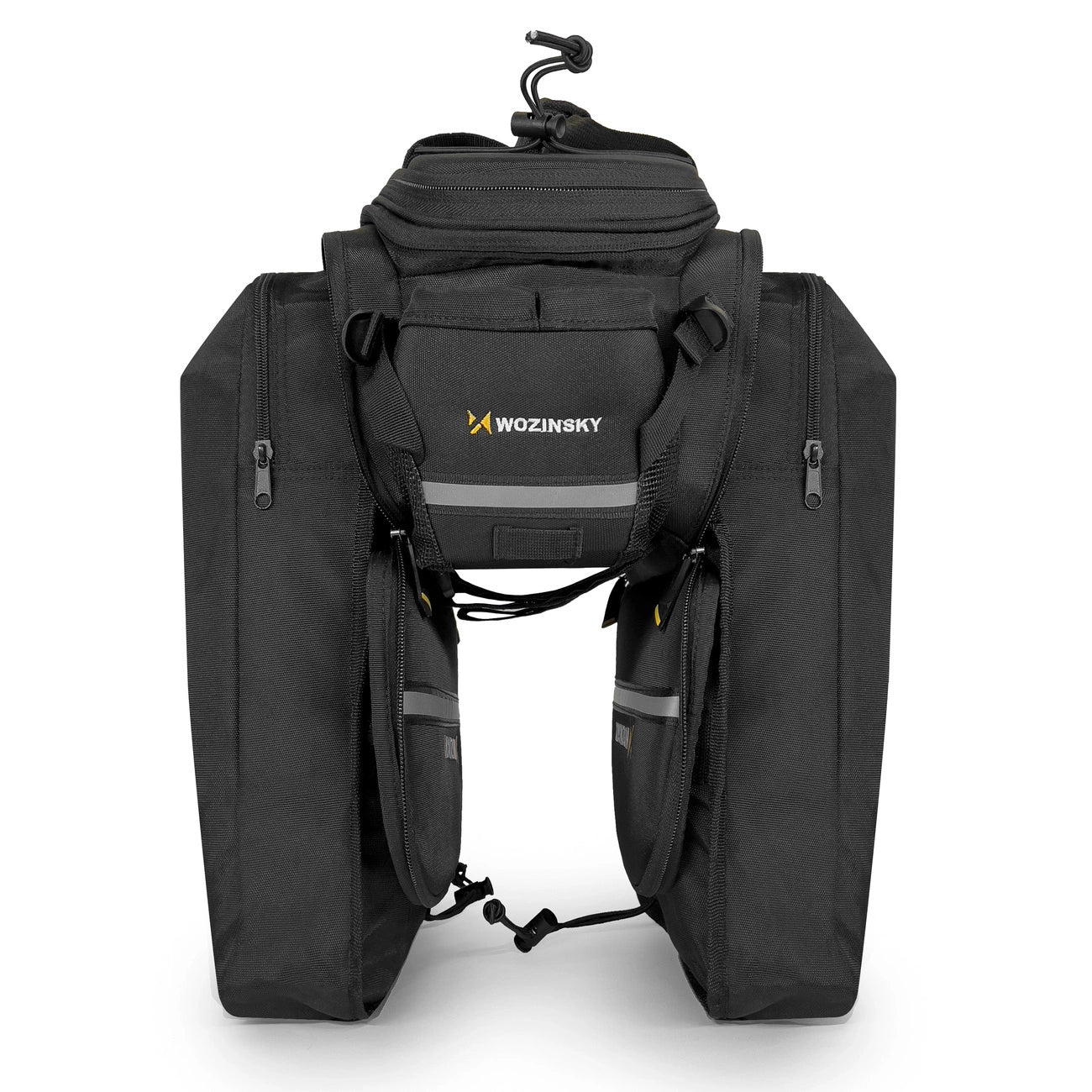 Wozinsky roomy bike carrier bag 35L (rain cover included) black (WBB19BK)_7