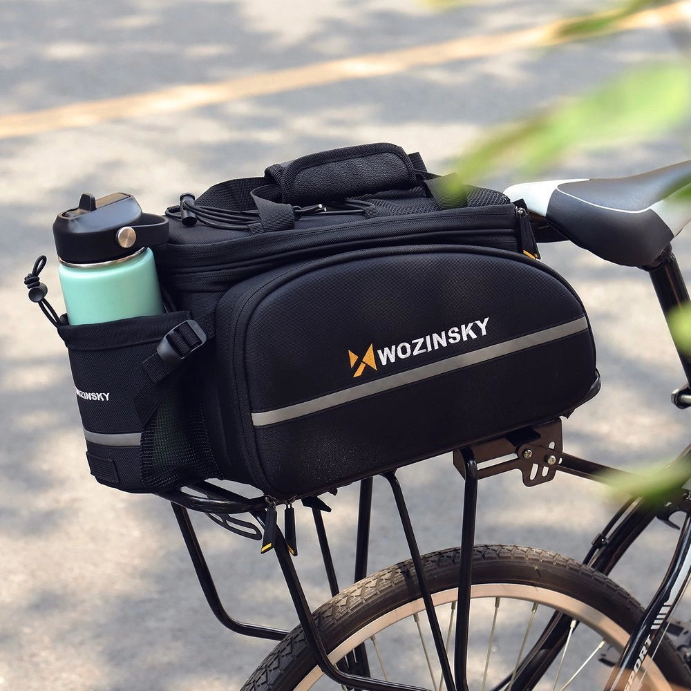Wozinsky roomy bike carrier bag 35L (rain cover included) black (WBB19BK)_18