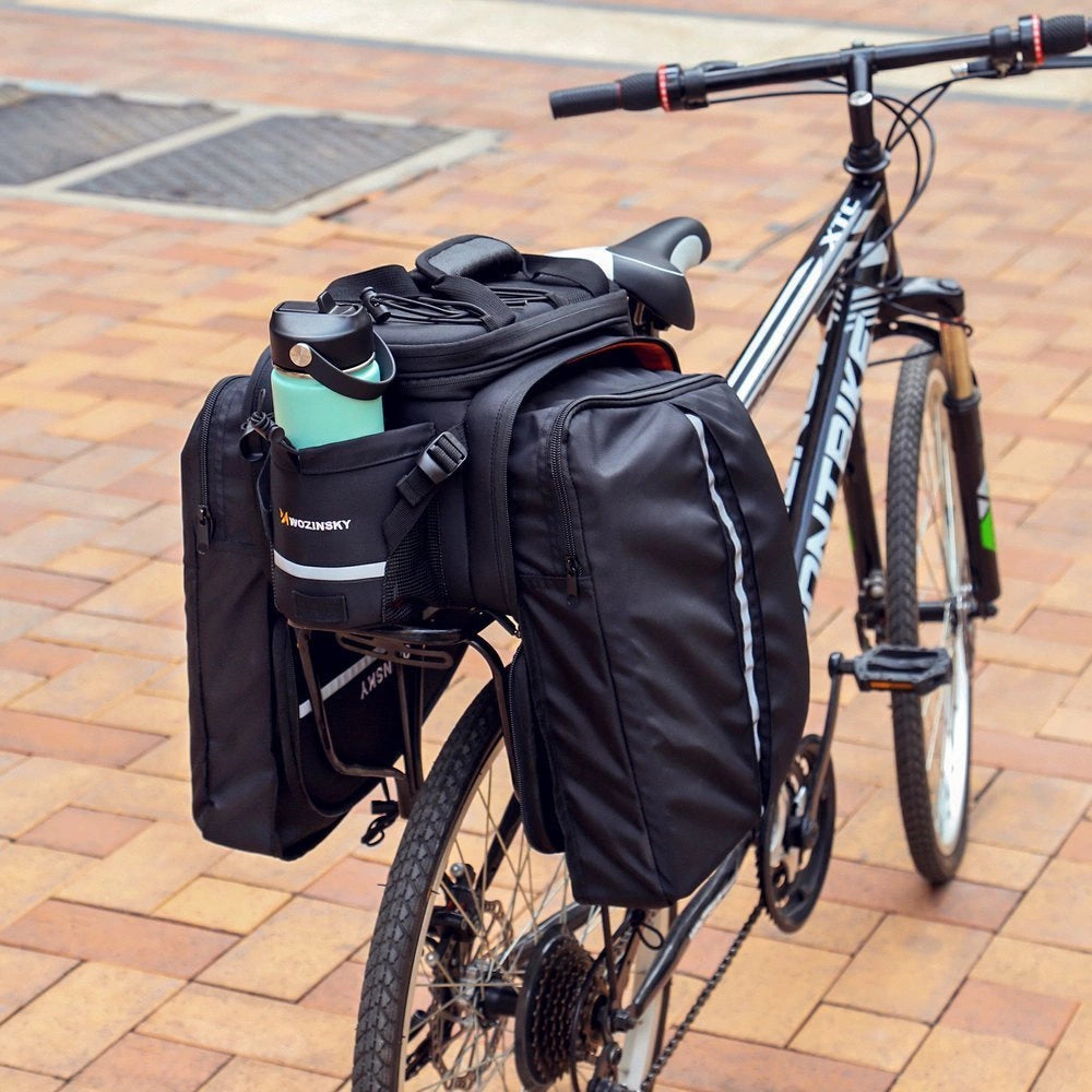 Wozinsky roomy bike carrier bag 35L (rain cover included) black (WBB19BK)_20