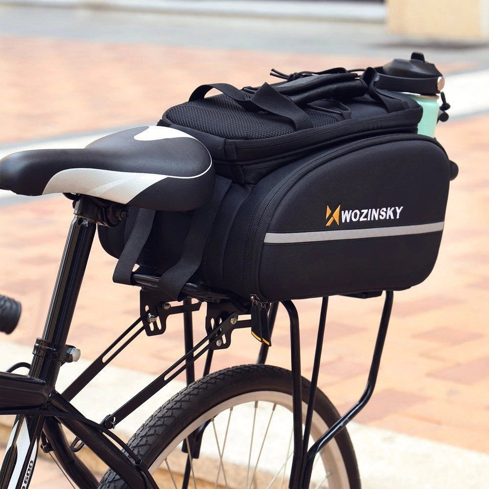 Wozinsky roomy bike carrier bag 35L (rain cover included) black (WBB19BK)_19