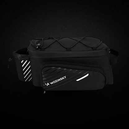 Wozinsky bike carrier bag with 9l shoulder strap (rain cover included) black (WBB22BK)_9