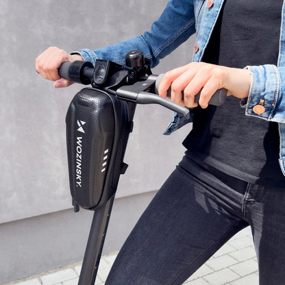 Wozinsky waterproof scooter handlebar bag 2l handlebar bag black (WSB3BK)_8