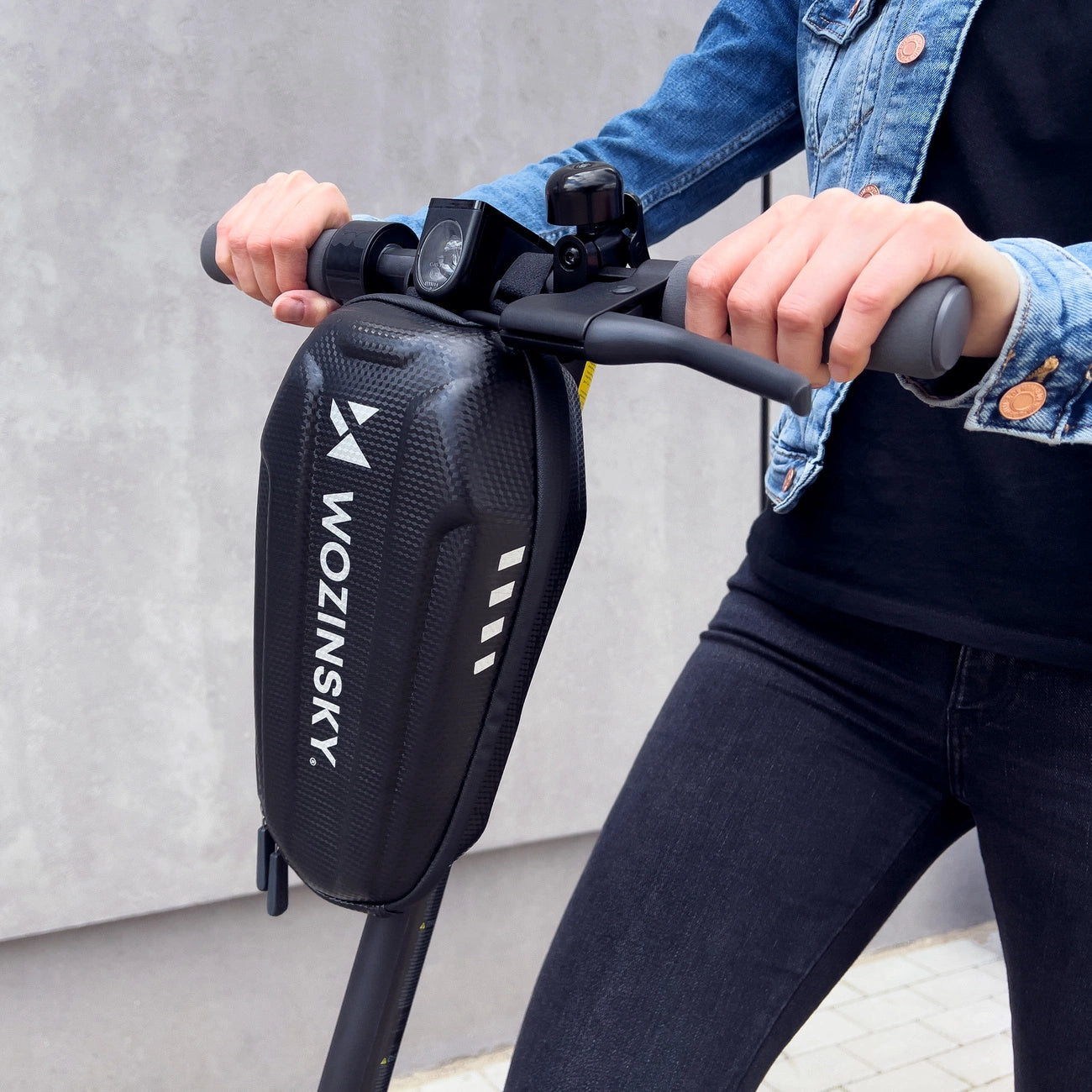 Wozinsky waterproof scooter handlebar bag 3l handlebar bag black (WSB4BK)_7