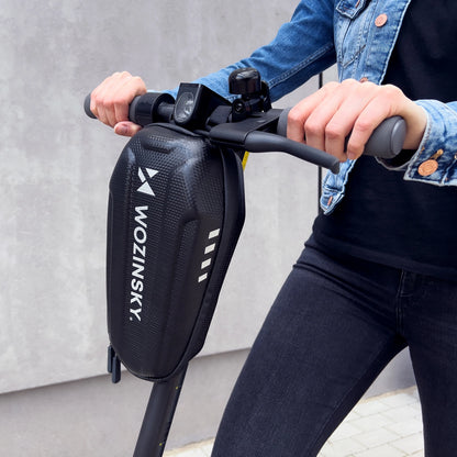 Wozinsky waterproof scooter handlebar bag 3l handlebar bag black (WSB4BK)_7