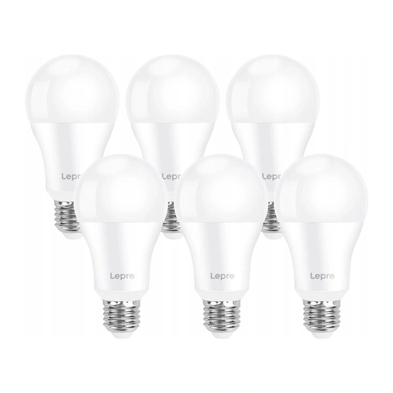 LEPRO 100080-DW-EU-6 LED Bulb, E27, A60, 13W (100W), 1521 lm, 6500K, 180°, 6-pack_0
