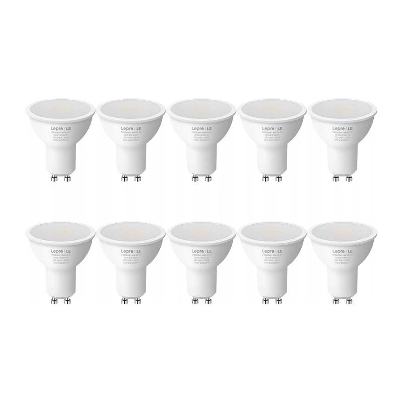 LEPRO 200081-WW-EU-10 GU10 LED Bulb, 4.5W (50W), 345 lm, 2700K, 100°, 10 pcs._0