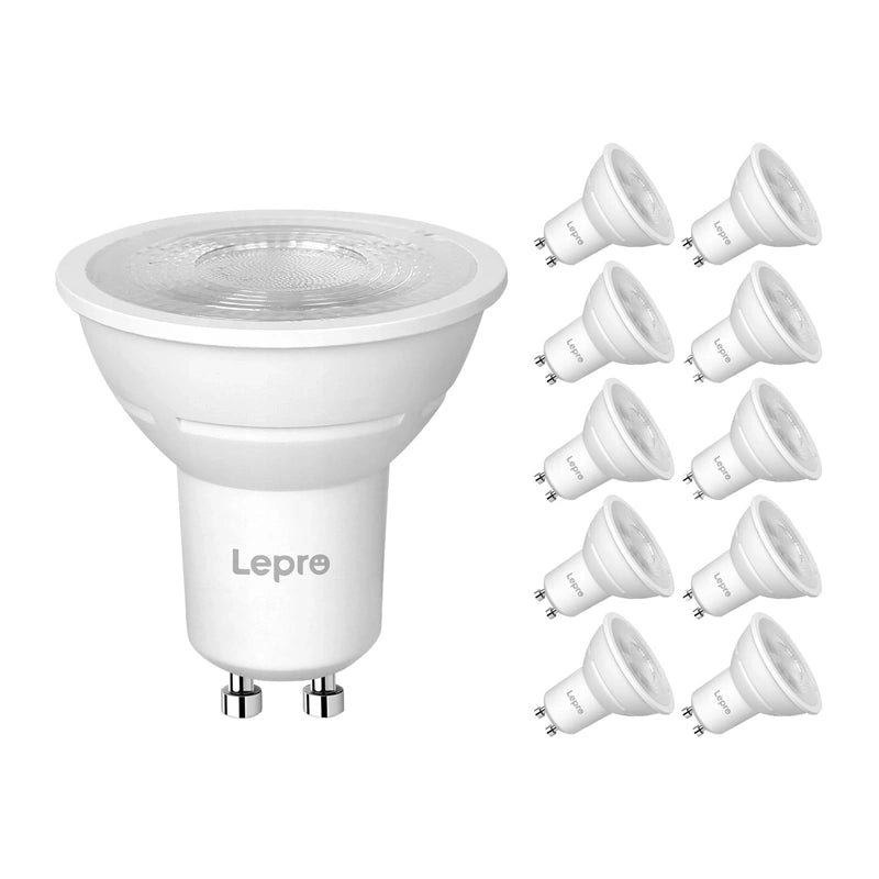 LEPRO 200084-WW-EU-10 GU10 Dimmable LED Bulb, 4.5W, 345 lm, 2700K, 38°, 10-pack_0